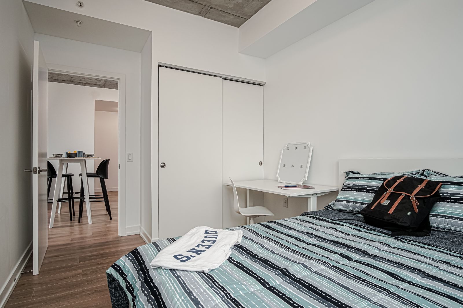 unity point bedroom at student housing kingston