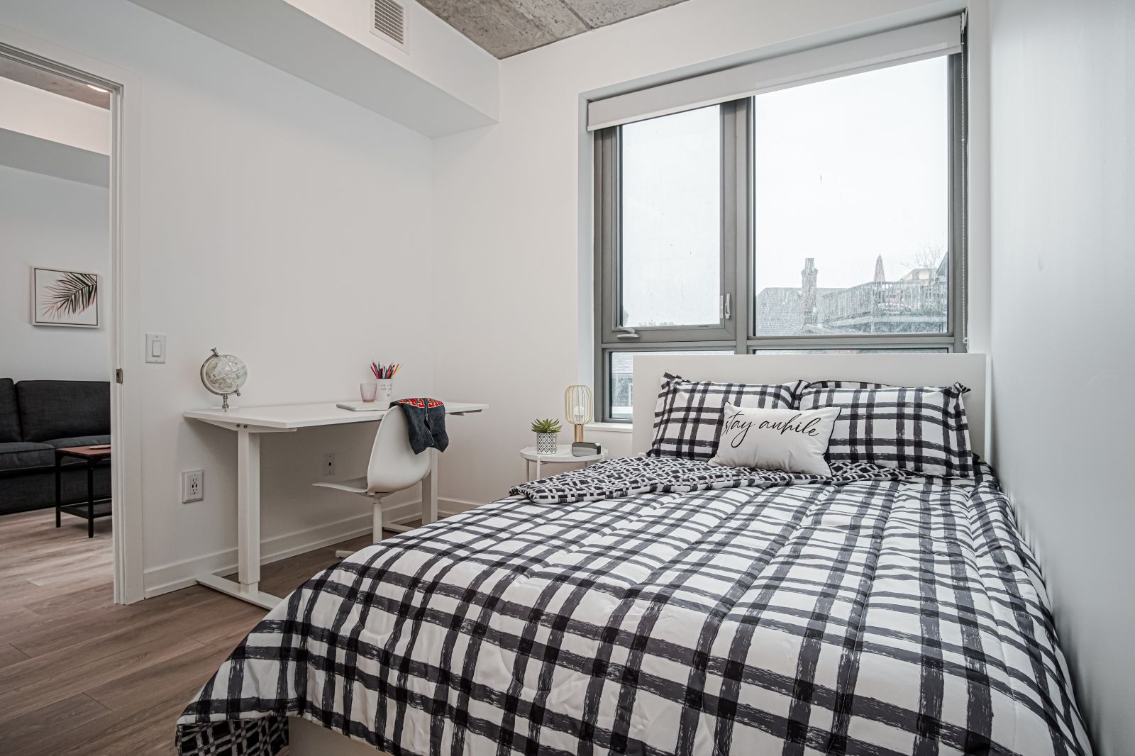 unity point bedroom at student housing kingston