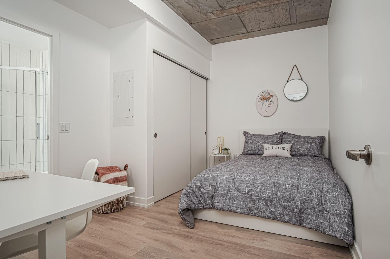 unity point bedroom at student housing kingston