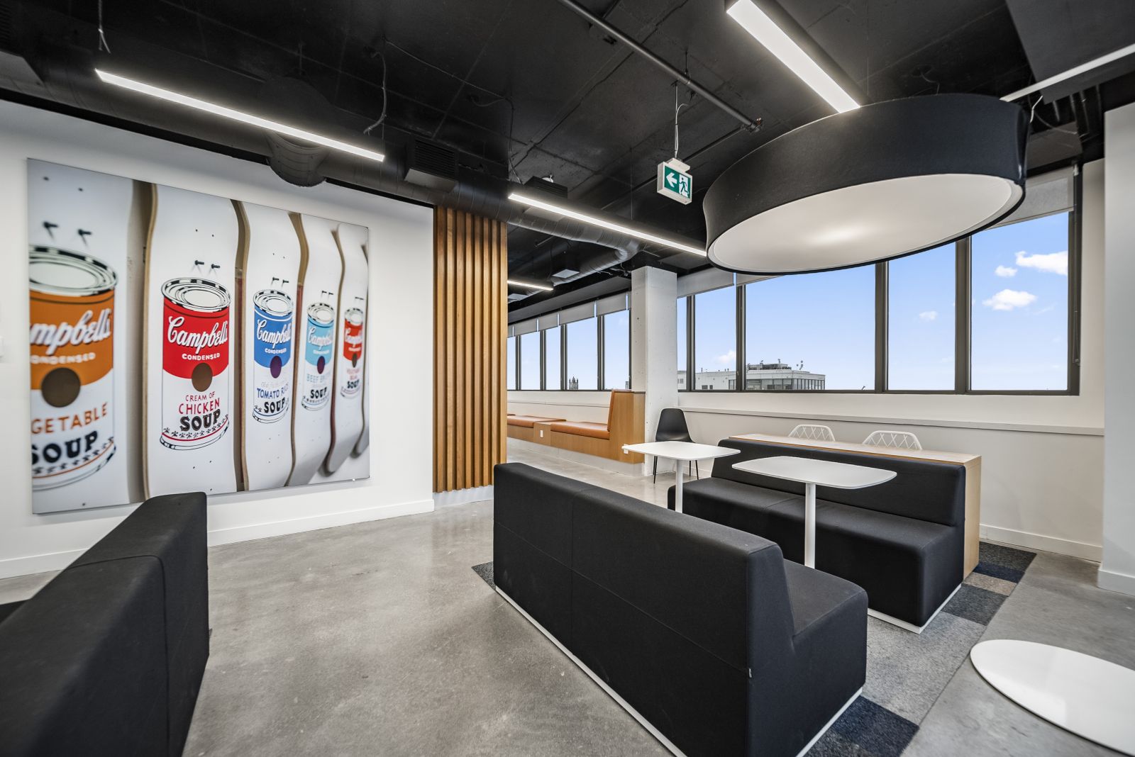 unity point communal study areas at apartments near queens university