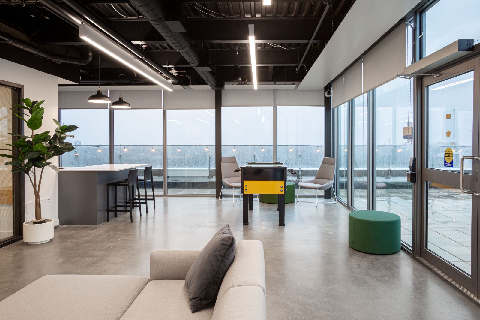 unity point game room at kingston student housing